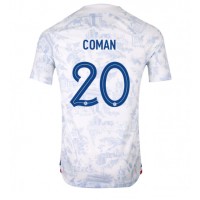 Fotbalové Dres Francie Kingsley Coman #20 Venkovní MS 2022 Krátký Rukáv